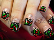 Mary Engelbreit cherry nail art