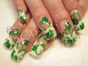 St Patrick's day nail art