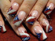 4th of July rockstar nails