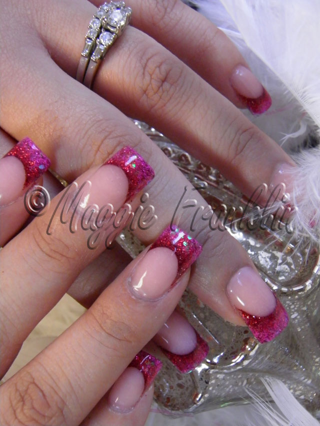 valentine's day rockstar nails