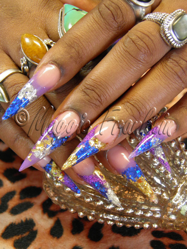 rockstar stilettos nails